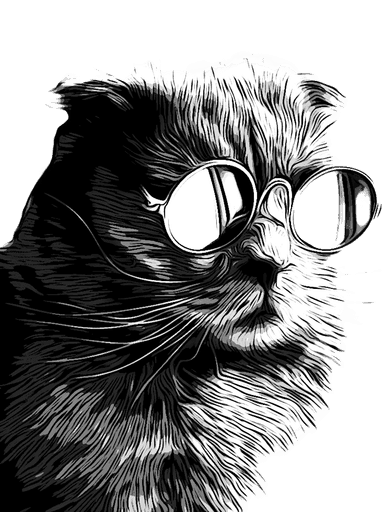 A cool cat wearing sunglasses